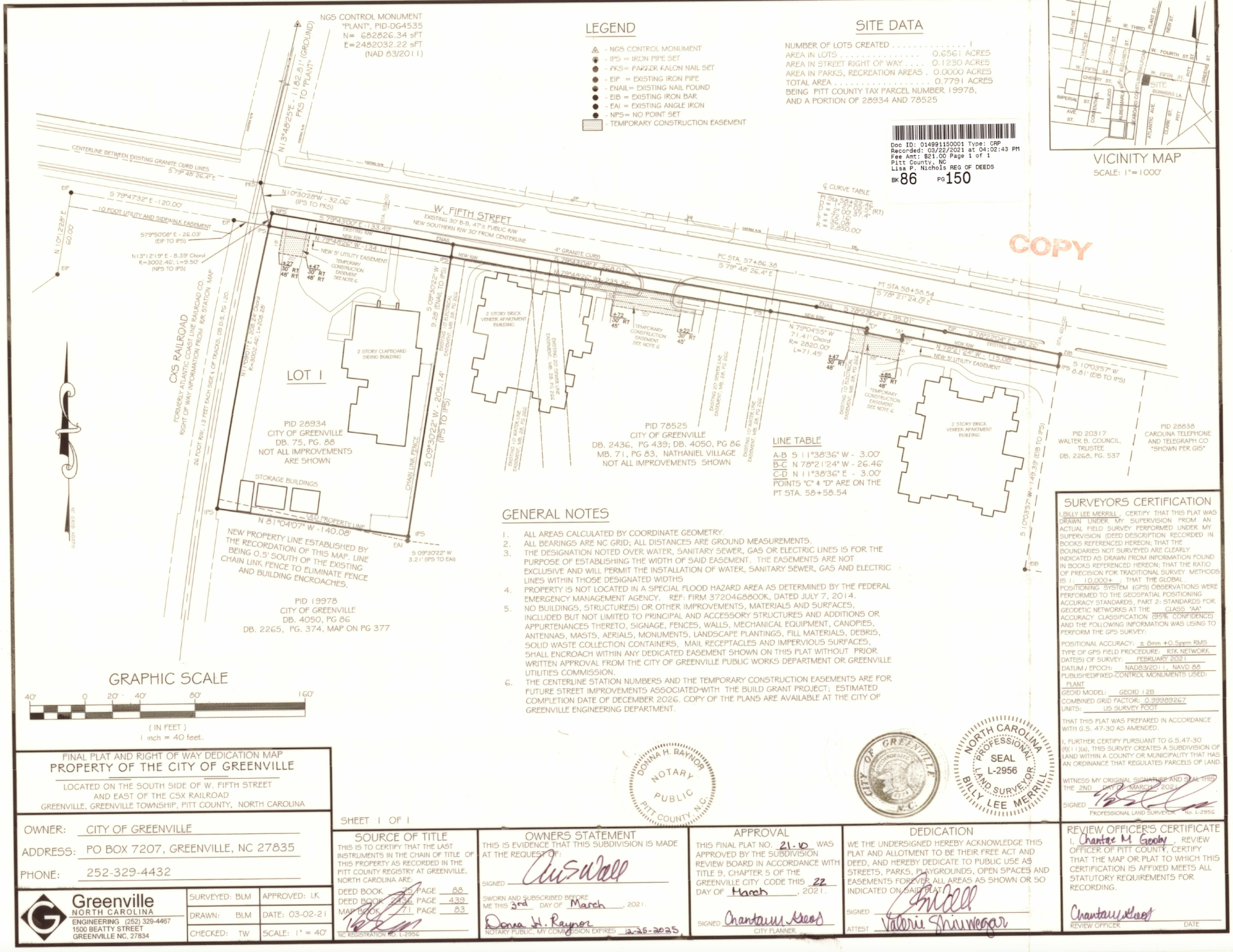 431 West Fifth Map of property