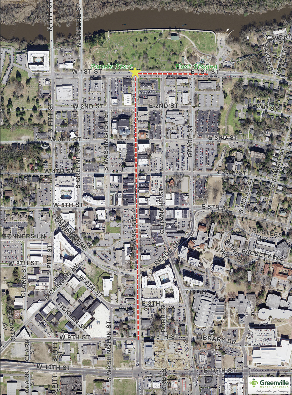 Greenville Nc Christmas Parade Route 2022 Details And Map For Greenville Jaycees Christmas Parade | News List |  Greenville, Nc