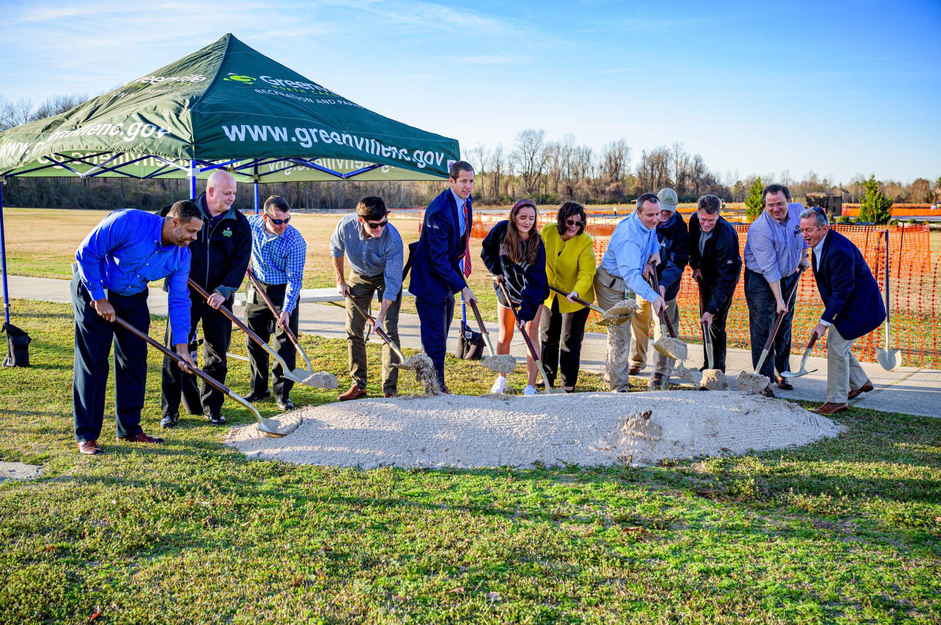 Beach Volleyball Groundbreaking