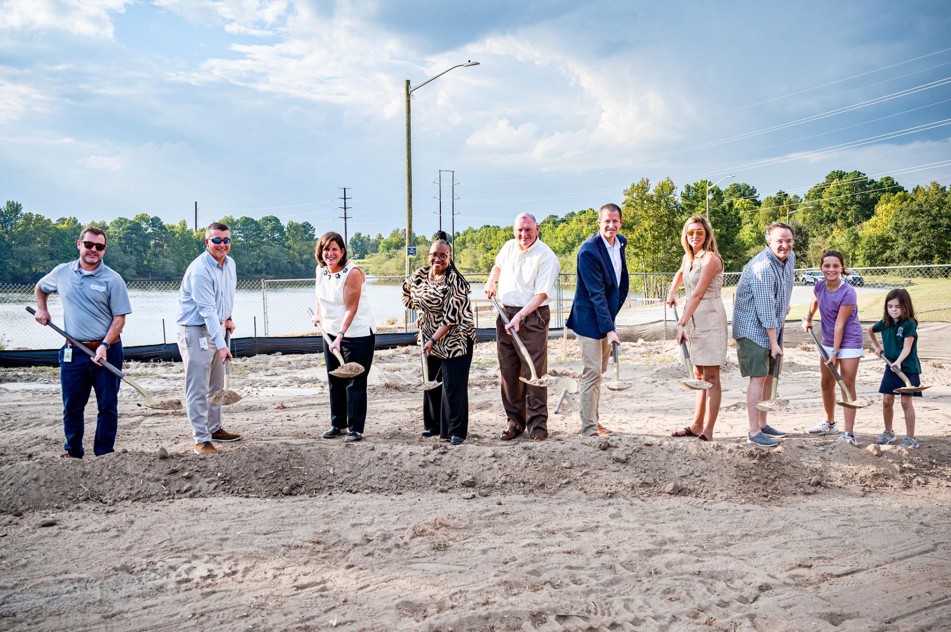 Group with shovels at Wildwood groundbreaking