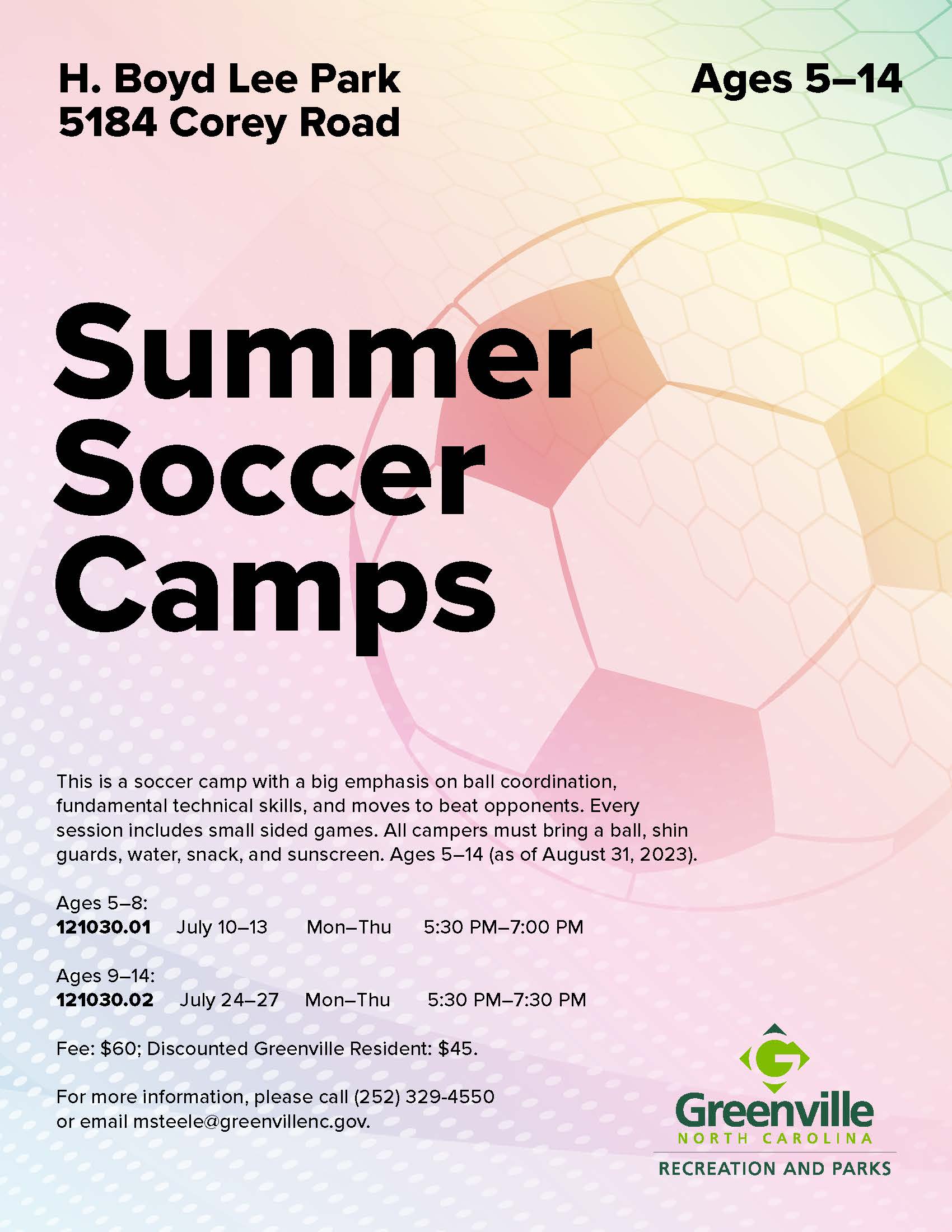 Soccer Camp | Greenville, NC