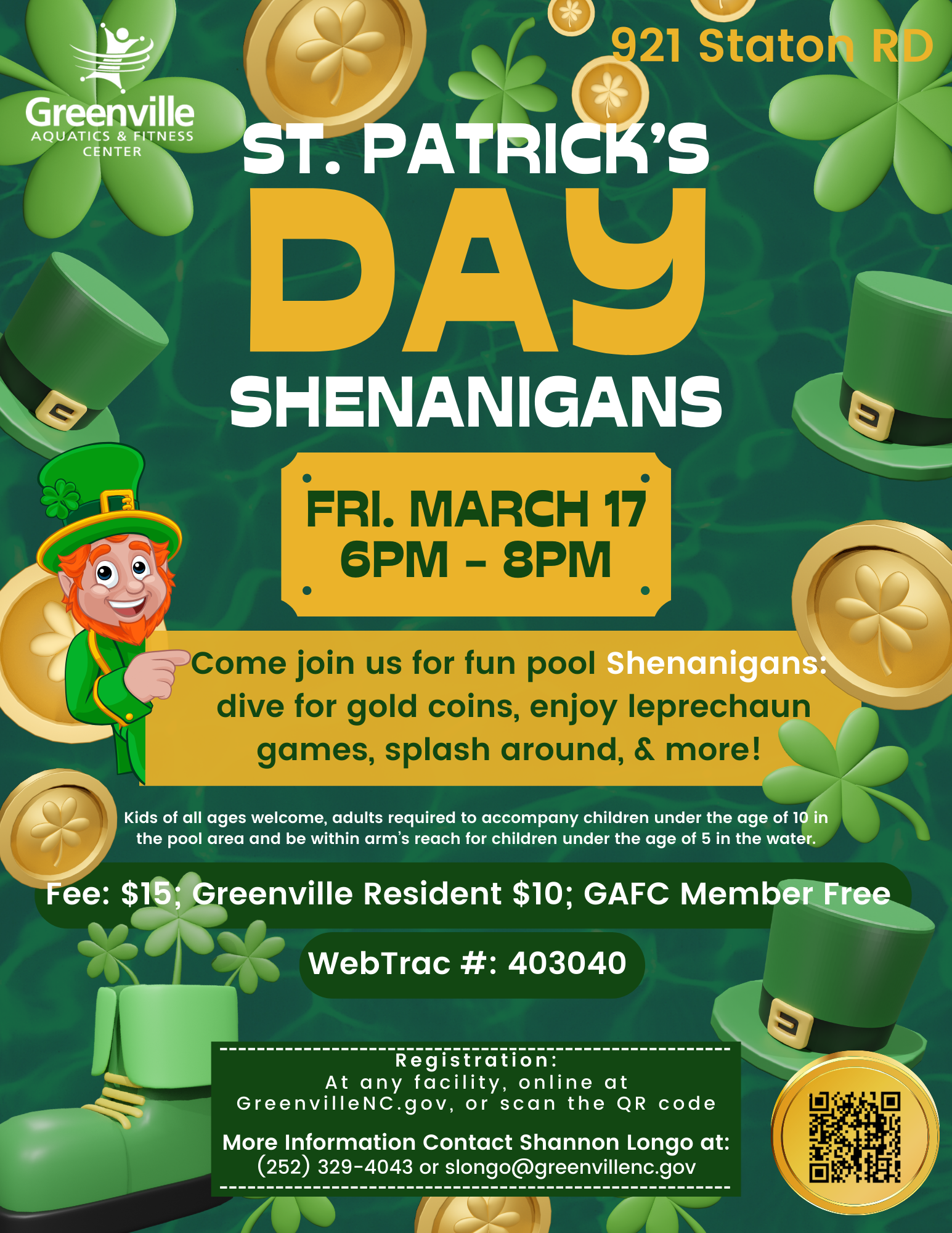 2023 St. Patrick's Day Shenanigans flyer