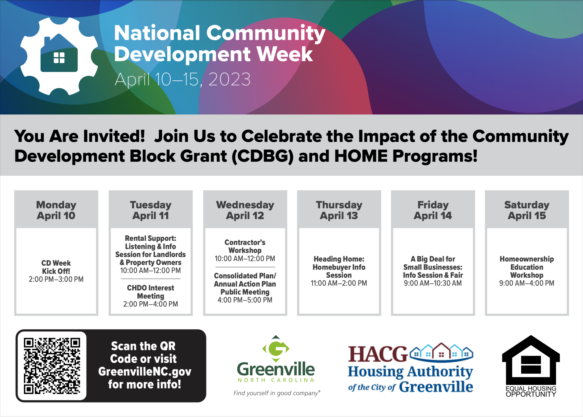 National Community Development Week Greenville, NC