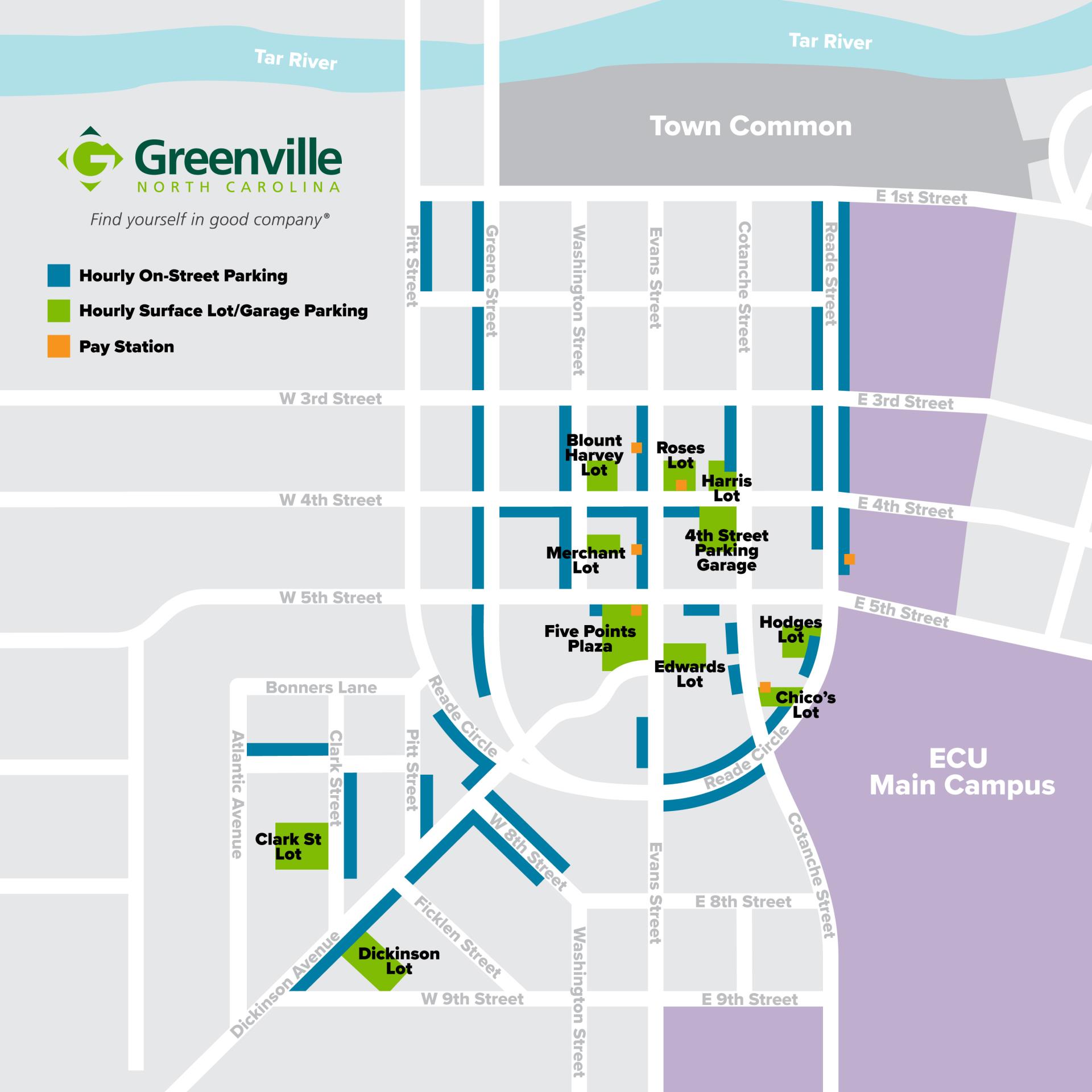 2023 Uptown Parking Map