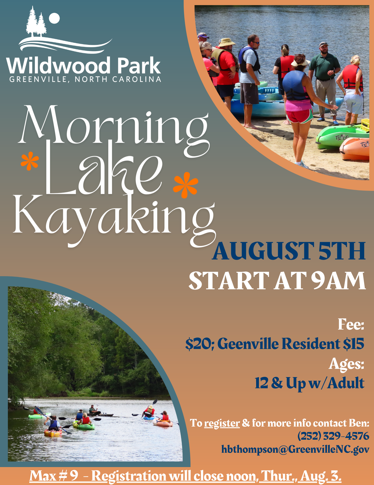 2023 Morning Lake Kayak Tour