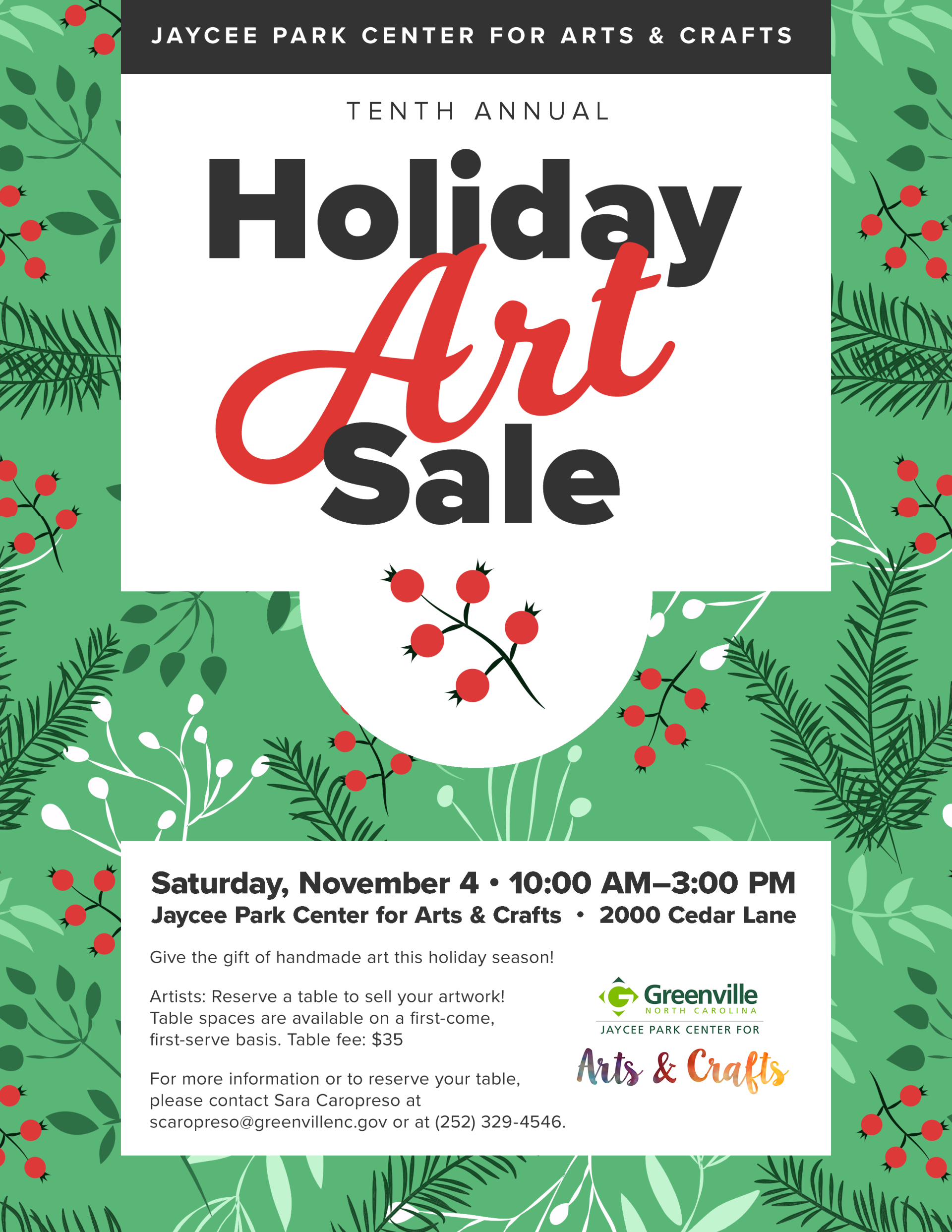 2023 Holiday Art Sale (Flyer)