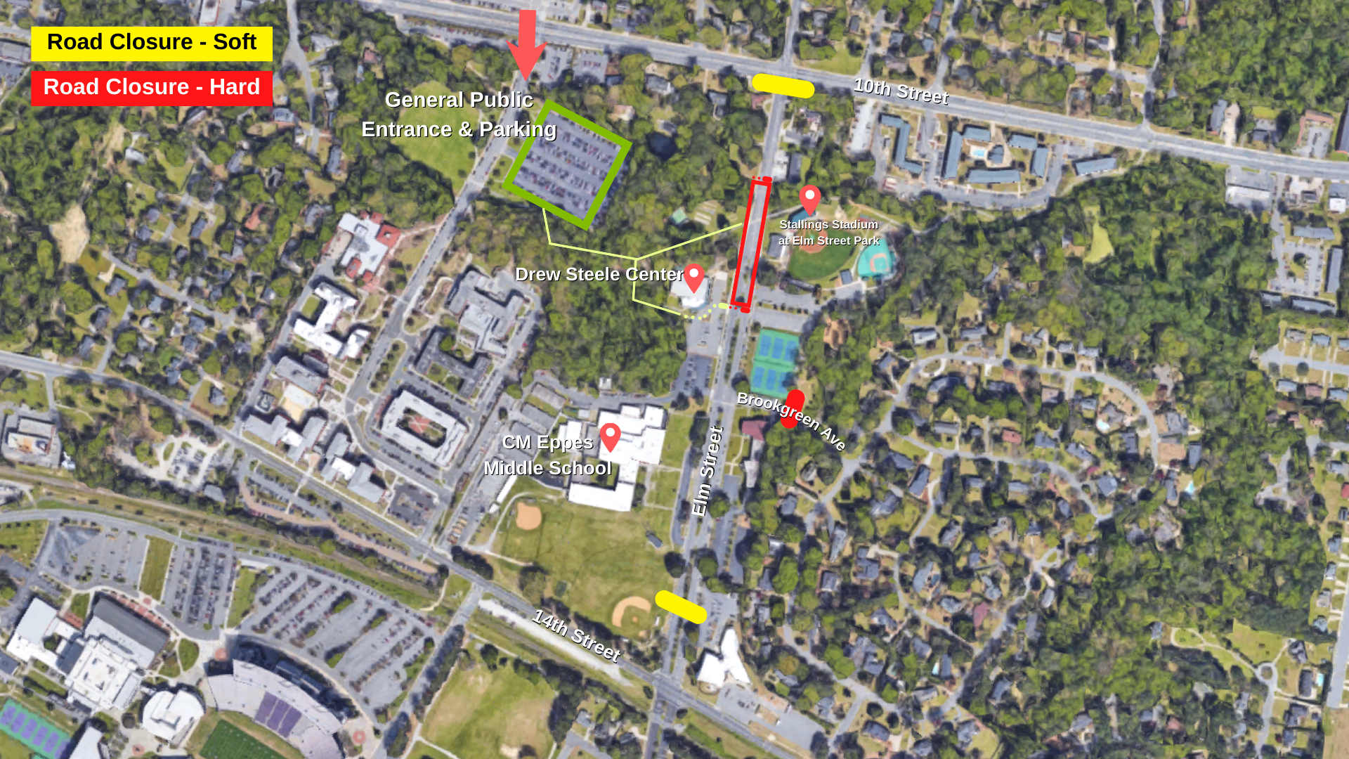 LLSBWS Road Closure Map