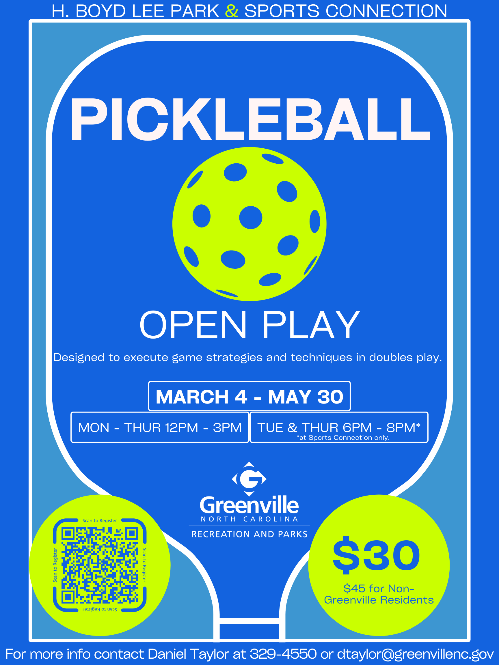 2024 March-May Pickleball Open Play