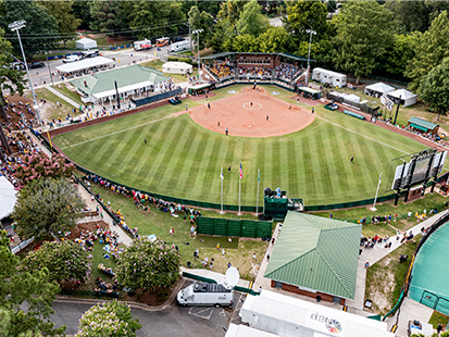 Aerial photo of Elm Street Park