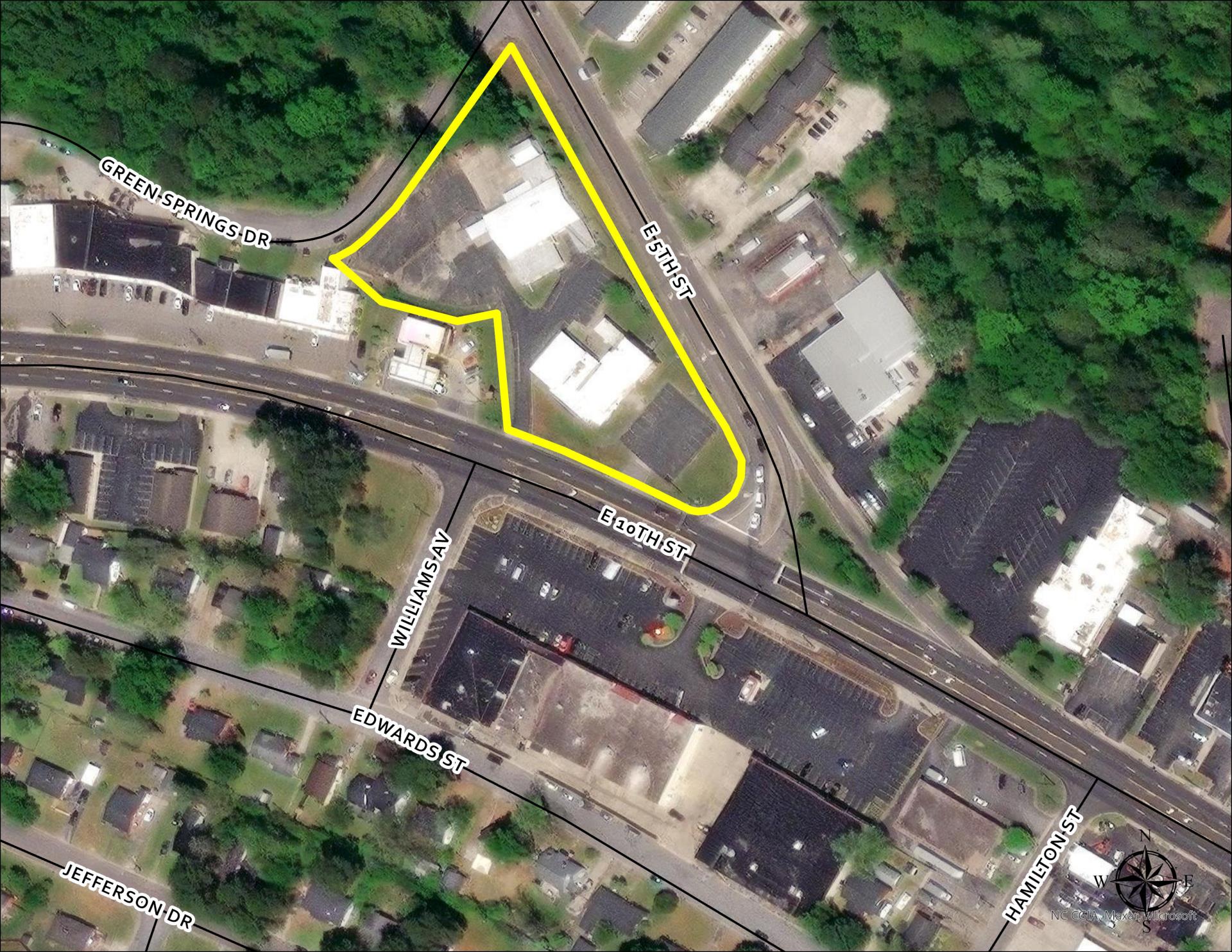 Aerial map of the property for sale