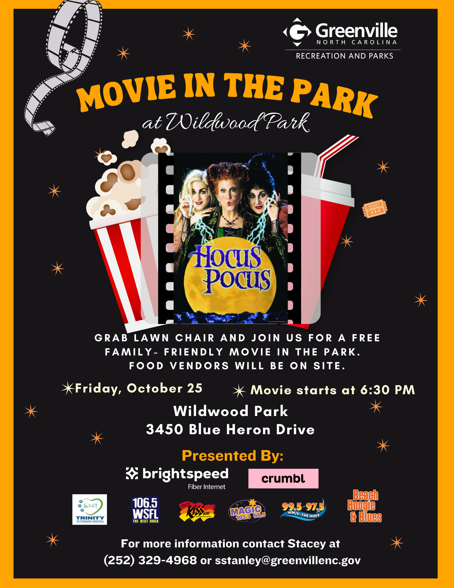 2024 OCT Movie in the Park Flyer