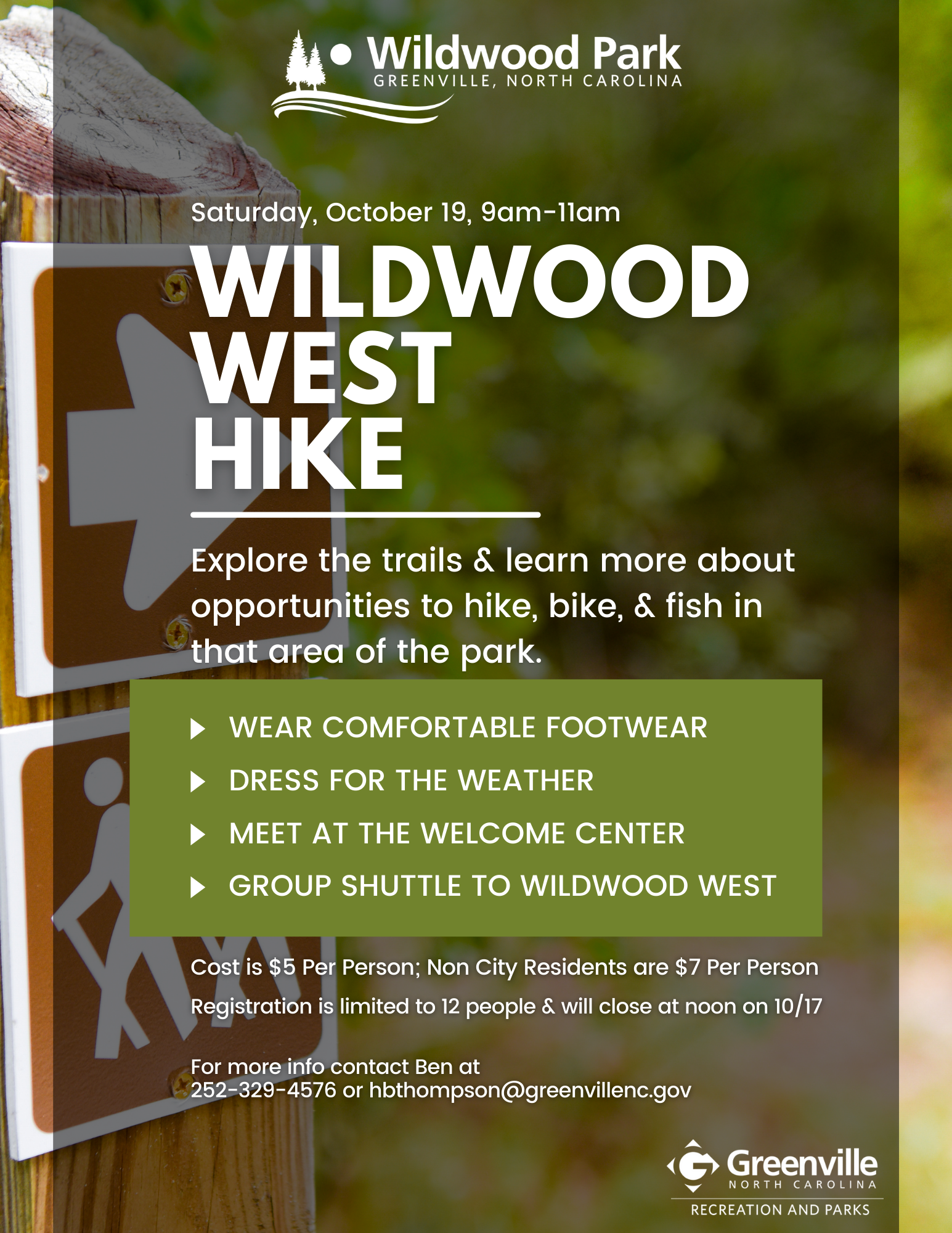 2024 Wildwood West Hike flyer