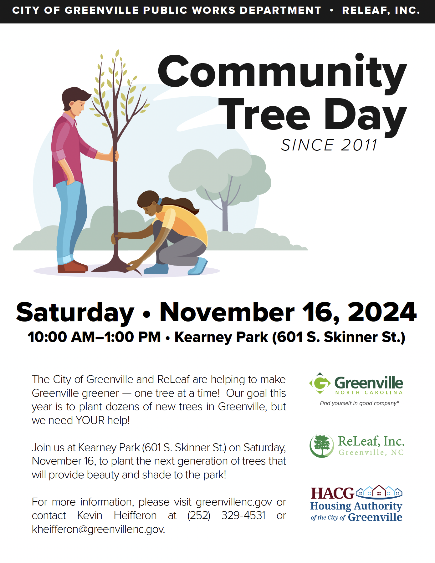 Community Tree Day Flyer 11.16.24 10-1 p.m.