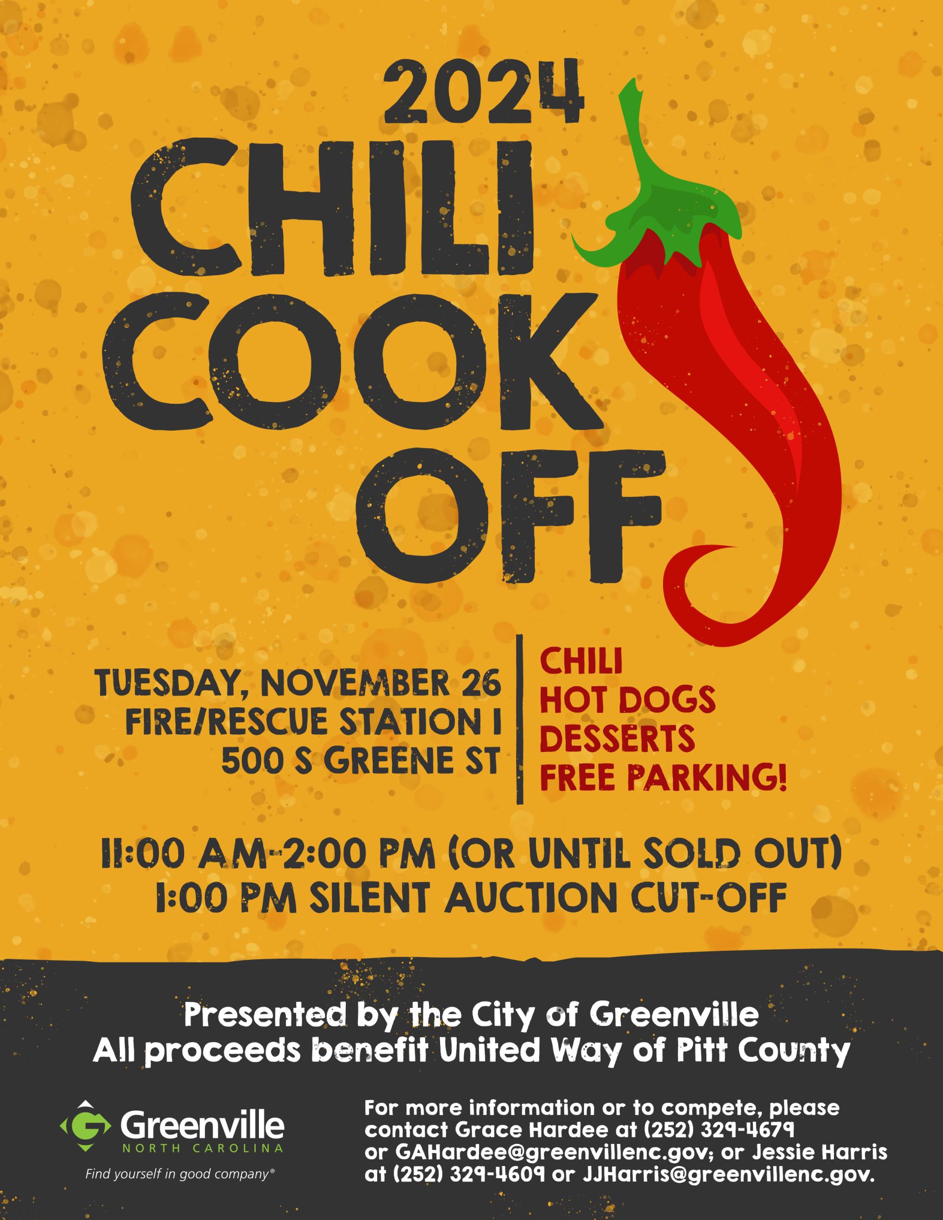 2024 Chili Cook-Off Flyer