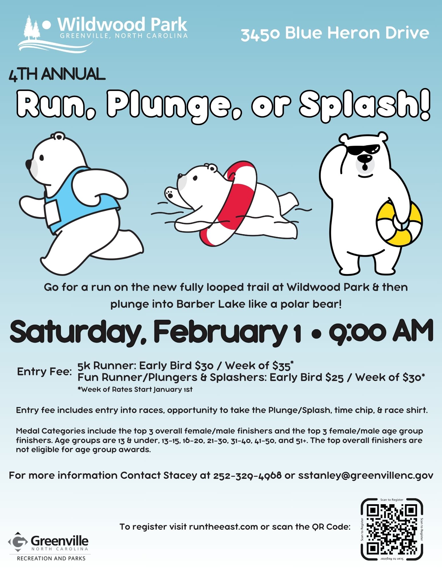 2025 Run Plunge or Splash flyer