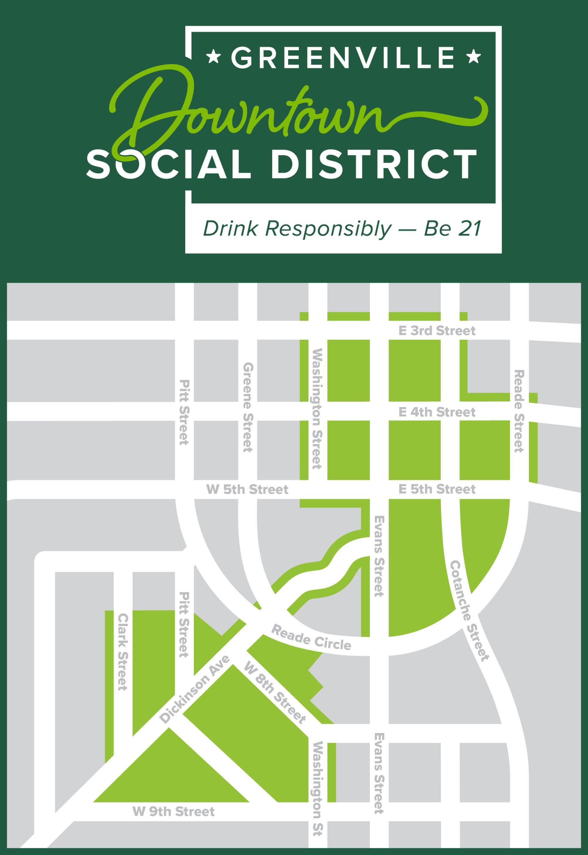 2025 Downtown Social District Map