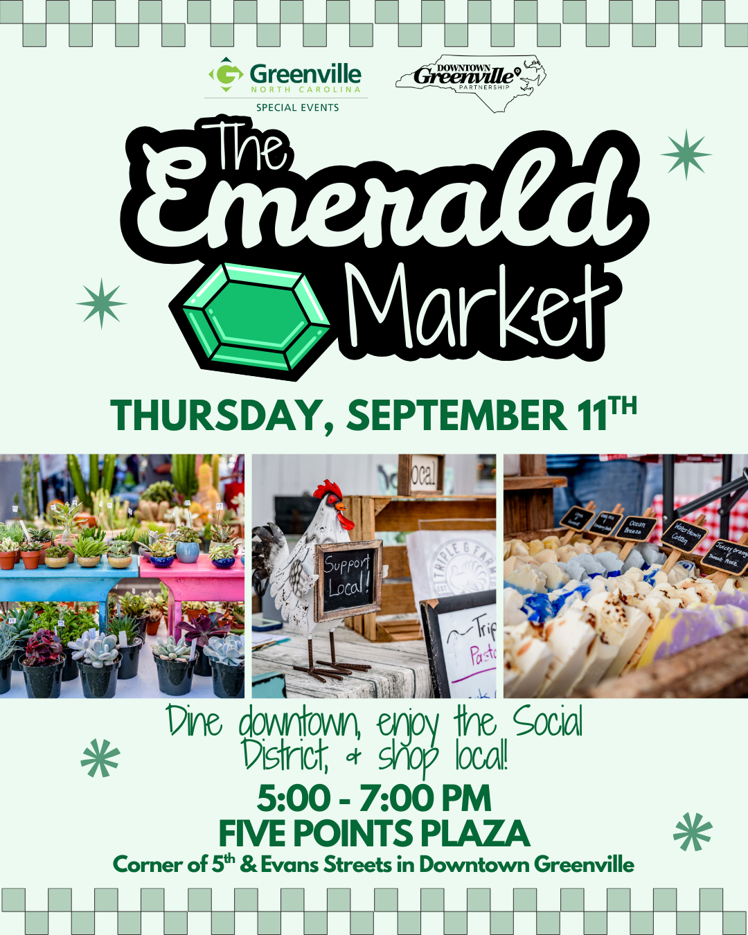 The Emerald Market 2025 flyer