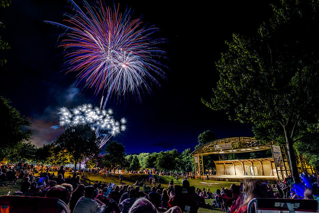 Fireworks over Town Common