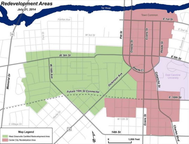 Redevelopment Areas Map